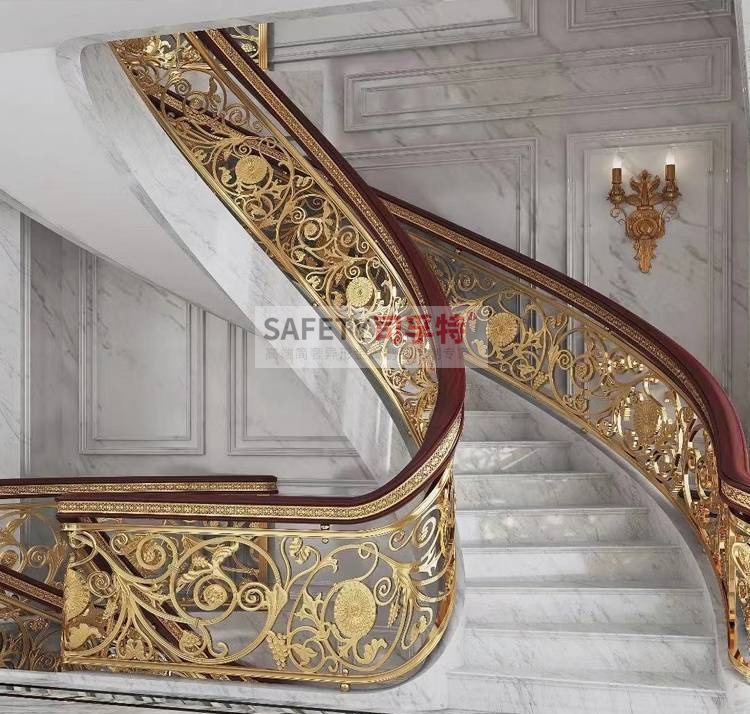 銅藝雕刻欄桿扶手,輕奢時尚,溫馨典雅(圖2) 銅藝雕刻欄桿扶手,輕奢時尚,溫馨典雅(圖2)