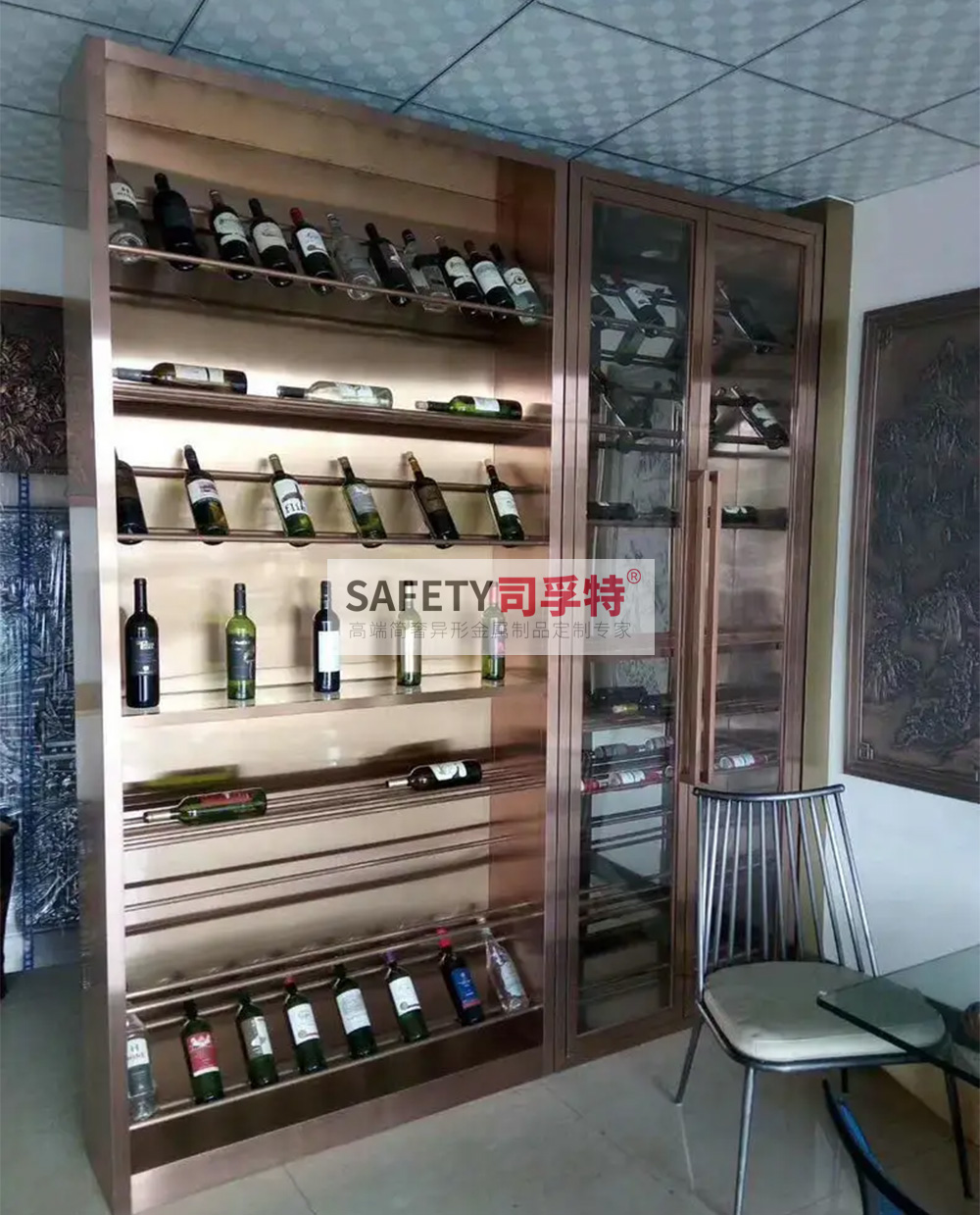不銹鋼酒柜款式多樣，美觀時尚，經(jīng)久耐用(圖4)