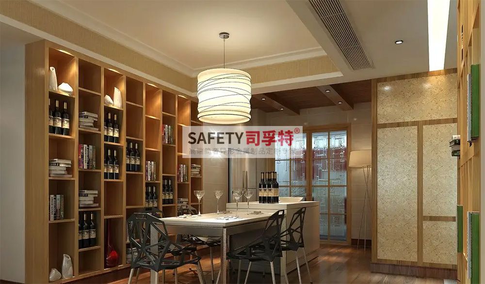 酒柜放到哪里合適？什么酒柜顯得高檔？【不銹鋼酒柜(圖4)