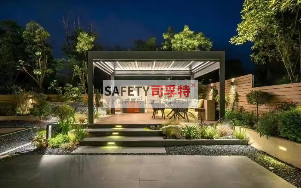 新中式景觀涼亭設(shè)計(jì)有哪些注意事項(xiàng)[精致不銹鋼涼亭，鋁藝涼亭](圖1)